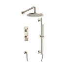 Two Output Shower Set With Shower Head, Hand Held And Slide Bar