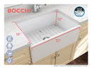 CONTEMPO 27" Farmhouse Apron Front Fireclay 27" Single Bowl Kitchen Sink