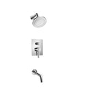 Two Output Shower Set With Shower Head And Tub Spout