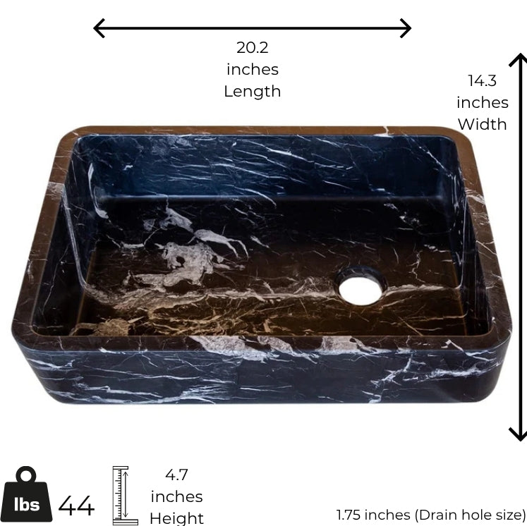 Luxury Black Marble Sink