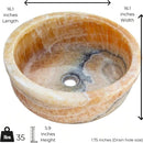 Honey Onyx Marble Sink