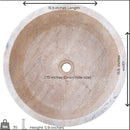 Beige Travertine Sink