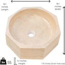 Light Beige Marble Sink