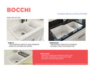 SOTTO 33" Semi Reveal undermount or drop in Fireclay 33" Double Bowl Kitchen Sink, dual mount