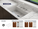 BAVENO 27" Hide Away undermount or drop in 27" Single Bowl Kitchen Sink, 3 Hole faucet drilling