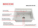 BAVENO 27" Hide Away undermount or drop in 27" Single Bowl Kitchen Sink, 3 Hole faucet drilling
