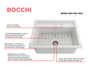BAVENO 27" Hide Away undermount or drop in 27" Single Bowl Kitchen Sink, 2 Hole faucet drilling