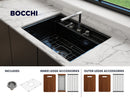 BAVENO 27" Hide Away undermount or drop in 27" Single Bowl Kitchen Sink, 3 Hole faucet drilling
