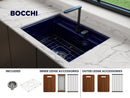 BAVENO 27" Hide Away undermount or drop in 27" Single Bowl Kitchen Sink, 2 Hole faucet drilling