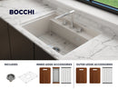 BAVENO 27" Hide Away undermount or drop in 27" Single Bowl Kitchen Sink, 3 Hole faucet drilling