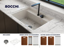 BAVENO 27" Hide Away undermount or drop in 27" Single Bowl Kitchen Sink, 2 Hole faucet drilling
