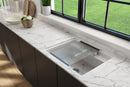 BAVENO 27" Hide Away undermount or drop in 27" Single Bowl Kitchen Sink, 3 Hole faucet drilling