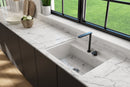 BAVENO 27" Hide Away undermount or drop in 27" Single Bowl Kitchen Sink, 2 Hole faucet drilling