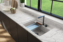 BAVENO 27" Hide Away undermount or drop in 27" Single Bowl Kitchen Sink, 2 Hole faucet drilling