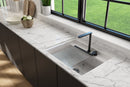 BAVENO 27" Hide Away undermount or drop in 27" Single Bowl Kitchen Sink, 2 Hole faucet drilling