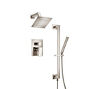 Two Output Shower Set With Shower Head, Hand Held And Slide Bar