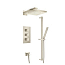 Two Output Shower Set With Shower Head, Hand Held And Slide Bar