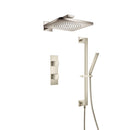 Two Output Shower Set With Shower Head, Hand Held And Slide Bar