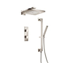 Two Output Shower Set With Shower Head, Hand Held And Slide Bar