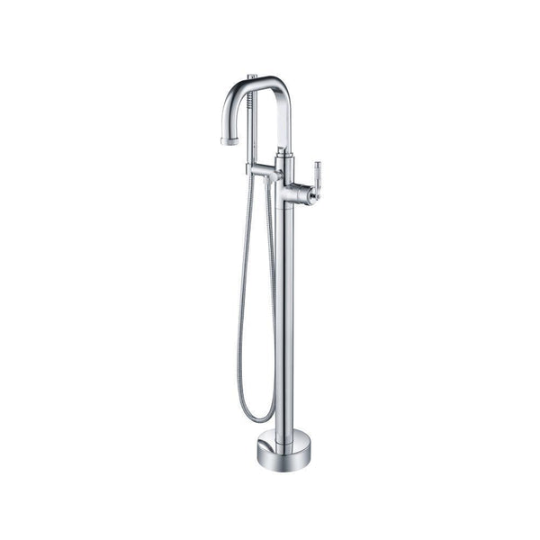Freestanding Floor Mount Bathtub / Tub Filler With Hand Shower