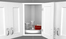 REV A SHELF : Value Line Polymer Full-Circle Lazy Susan Shelf Only (No Hardware)
