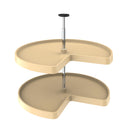 REV A SHELF : Value Line Polymer Kidney 2-Shelf Lazy Susans for Corner Base Cabinets