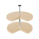 REV A SHELF : Value Line Polymer Kidney 2-Shelf Lazy Susans for Corner Base Cabinets