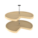 REV A SHELF : Value Line Polymer Kidney 2-Shelf Lazy Susans for Corner Base Cabinets