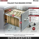 REV A SHELF Pullout File Drawer System