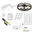 Hardware Resources 16 Ft., 120 Lumens/Ft. 12-volt Accent Output Uno Wireless Controller Tape Light Kit, 1 Zone 1 Area, Single-White, Cool White 4000K
