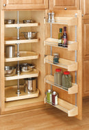 REV A SHELF : Wood D-Shaped 5-Shelf Lazy Susan for 52" H Cabinets