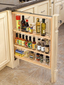REV A SHELF : Wood Base Filler Pullout Organizer for New Kitchen Applications