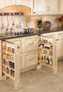 REV A SHELF : Wood Base Filler Pullout Organizer for New Kitchen Applications