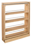 REV A SHELF : Wood Base Filler Pullout Organizer for New Kitchen Applications