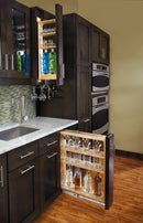 REV A SHELF : Wood Base Filler Pullout Organizer for New Kitchen Applications