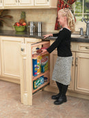REV A SHELF : Wood Base Filler Pullout Organizer for New Kitchen Applications