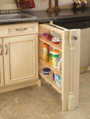 REV A SHELF : Wood Base Filler Pullout Organizer for New Kitchen Applications