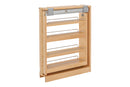 REV A SHELF : Wood Base Filler Pullout Organizer for New Kitchen Applications w/ Soft-Close