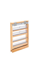 REV A SHELF : Wood Vanity Base Filler Pull Out Organizer for New Vanity Applications w/Soft Close