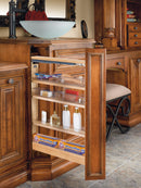 REV A SHELF : Wood Vanity Base Filler Pull Out Organizer for New Vanity Applications w/Soft Close