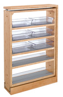 REV A SHELF : Wood Vanity Base Filler Pull Out Organizer for New Vanity Applications w/Soft Close