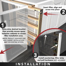 REV A SHELF : Wood Wall Filler Pullout for 33" H New Kitchen Applications w/ BB Soft-Close