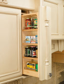 REV A SHELF : Wood Wall Filler Pullout for 36" H New Kitchen Applications w/ BB Soft-Close