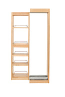 REV A SHELF : Wood Wall Filler Pullout for 42" H New Kitchen Applications w/ BB Soft-Close