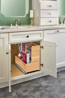 REV A SHELF : Wood Vanity Sink Pullout Organizer w/ Soft-Close