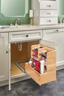 REV A SHELF : Wood Vanity Sink Pullout Organizer w/ Soft-Close