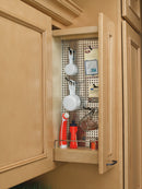 REV A SHELF : Wood Base Cabinet Stainless Steel Pull Out Organizer w/BB Soft Close