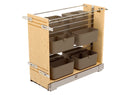 REV A SHELF : Wood Base Cabinet Modular Pullout Organizer w/ Soft Close