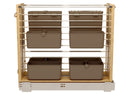 REV A SHELF : Wood Base Cabinet Modular Pullout Organizer w/ Soft Close