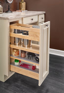 REV A SHELF : Wood Vanity Cabinet Outlet Pullout Grooming Organizer w/ Soft-Close